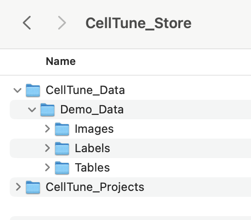 Demo Data Folder Contents